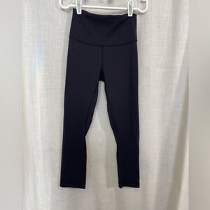 lululemon align high-rise cropped black leggings XS*snag mended